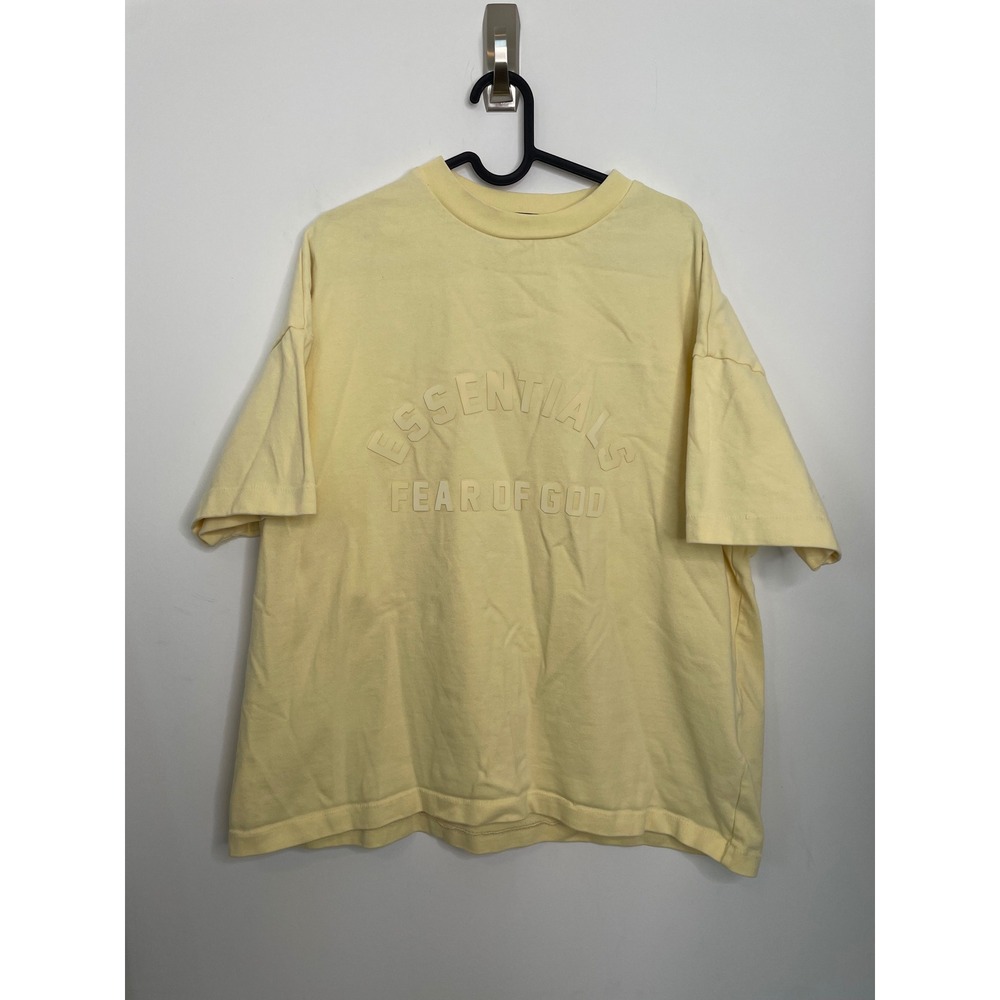 Fear of God Essentials Yellow Boxy T Shirt XXS